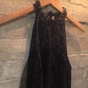 Free people lace blue top size x small nwt